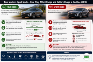 Do the Driving Modes in Cadillac LYRIQ Offer Different Ranges or Battery Usages?