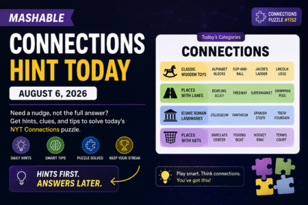 Mashable Connections Hint Today